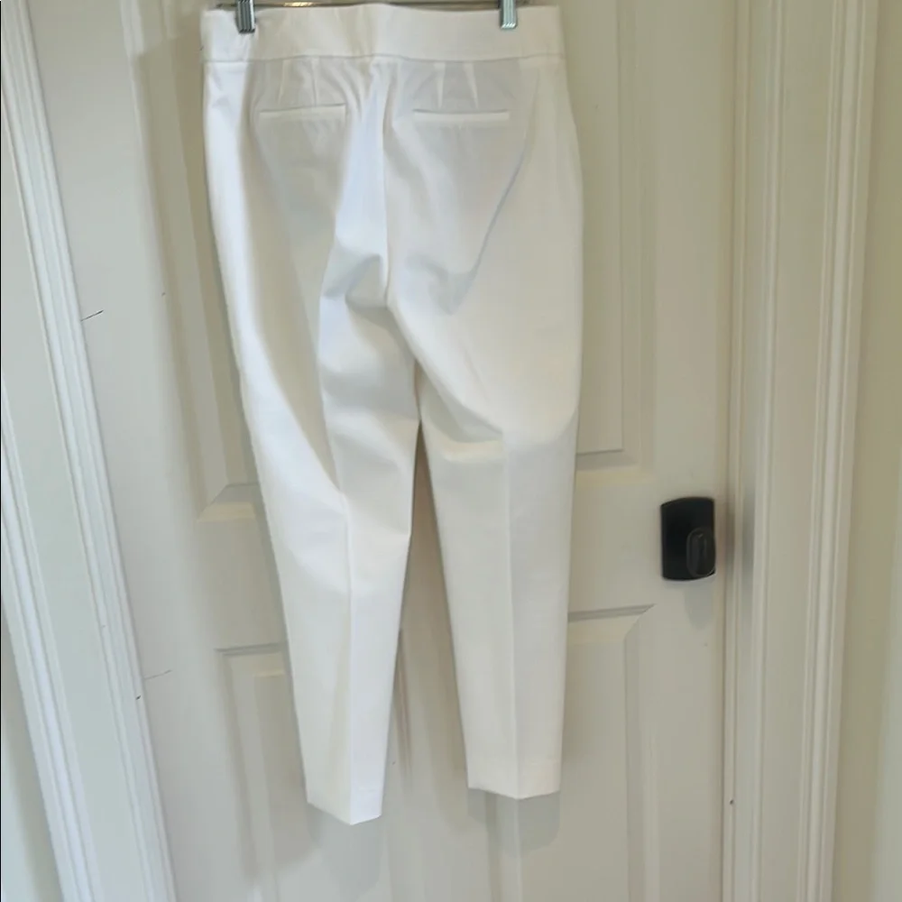 Talbots Chatham Ankle Pant. Size 10 Elegant White Women's Pants - Picture 3 of 5
